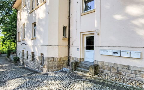 Villa Emma und Lotte: Træ, Møbel, Stol, Hav, Lejlighed, Altan, Ocean, Skygge, Udendørs Møbler, Bejdse