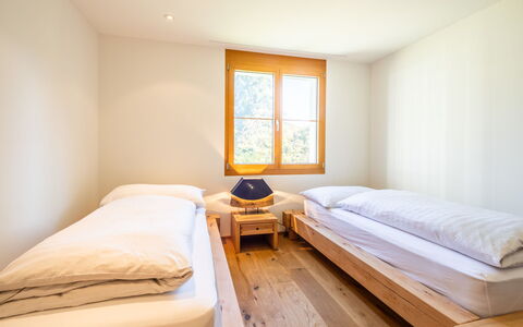 Taviarna Laax 3.6: Træ, Gulvbelægning, Etage, Indretning, Seng, Soveværelse, Loft, Sengetøj, Bed Frame, Sengetøj