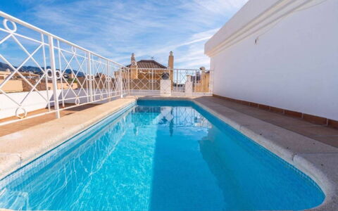 Chanquete: Blå, Svømmepøl, Altan, Udvej, Hotel, Thermae, Flise, Villa, Ferieby