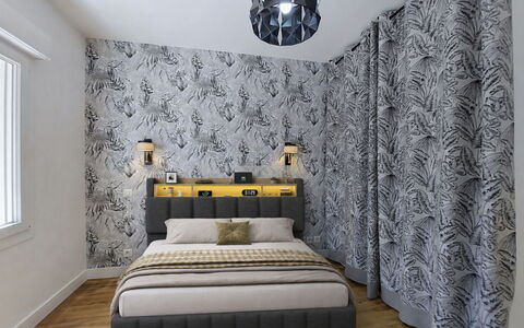 Fourchaud: Møbel, Indretning, Soveværelse, Sengetøj, Seng, Sengetøj, Gulvbelægning, Etage, Textile, Hjem