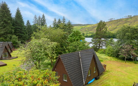 Loch Oich View (Lodge 6): Landskab, Landdistrikt, Sommerhus, Hill Station, Have, Bjælkehytte, Gård, Parkere, Garden Bygninger
