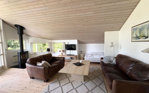 Veljan - 300M from the Sea: Indretning, Gulvbelægning, Etage, Couch, Træ, Loft, Møbel, Trægulve, Stue, Værelse