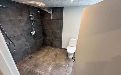 Alette - 400M from the Sea: Gulvbelægning, Etage, Sanitærarmatur, Flise, Værelse, Badeværelse, Toilet, Vvs