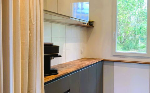 Allée des Dunes: Indretning, Gulvbelægning, Træ, Cabinetry, Etage, Køkken, Countertop, Køkken Apparat, Møbel, Belysning
