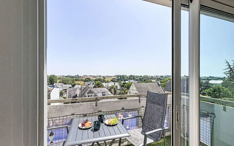 Résidence de la Mer: Lejlighed, Altan, Aluminium, Home Dør, Penthouselejlighed, Stueplante, Dagslys, Villa
