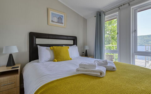 Cìela Lodge on Loch Ness: Soveværelse, Seng, Indretning, Hjem, Sengetøj, Sengetøj, Lejlighed, Etage, Bed Frame