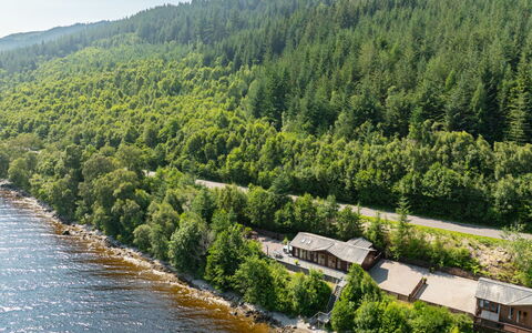 Cìela Lodge on Loch Ness: Træ, Skov, Sommerhus, Bredzonens, Reservoir, Jungle, Lyd, Lærk