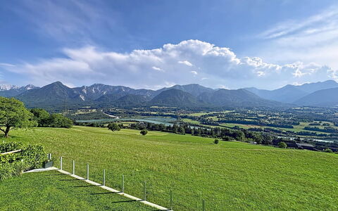 Karawanken Panorama: Himmel, Grøn, Bjergrige Landskabsformer, Bakke, Naturlige Landskab, Bjerg, Almindeligt, Græs-, Sky, Highland