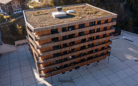 Vallada 14-01: Lejlighed, Arkitektur, Urban Design, Kompositmateriale, Ejerlejlighed, Brutalisme, Altan, Tømmer