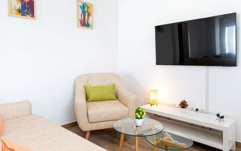 Elvix Nerja Center a: Møbel, Indretning, Couch, Væg, Gulvbelægning, Etage, Stue, Værelse, Træ, Hjem