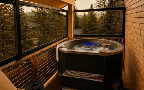 02 Nth050 18A Sup Chalet mit Sauna und Hot Tub 2 e: Boligområde, Fugleperspektiv, Luftfotografering, Kvarter, Landskab, Forstad, Urban Design, Land Lot, Estate, Landscaping