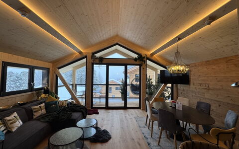 02 Nth056 18G Sup Chalet mit Sauna und Hot Tub 2 e: Hus, Busk, Hjem, Boligområde, Estate, Sommerhus, Hacienda, Gård, Skygge, Lawn