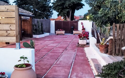 Mar de Cristal Playa Honda 500: Blomsterkrukke, Etage, Flise, Mursten, Have, Beton, Stueplante, Walkway, Gårdsplads, Backyard