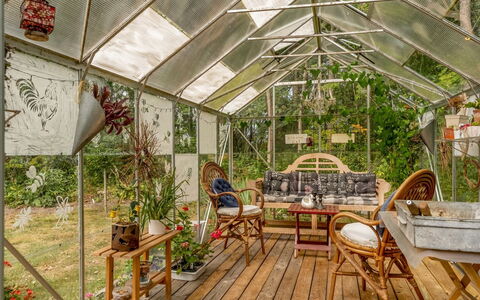 Frerich - 450M to the Fjord: Blomsterkrukke, Have, Stueplante, Garden Bygninger, Udendørs Struktur, Stol, Eco Hotel, Naturmateriale, Backyard