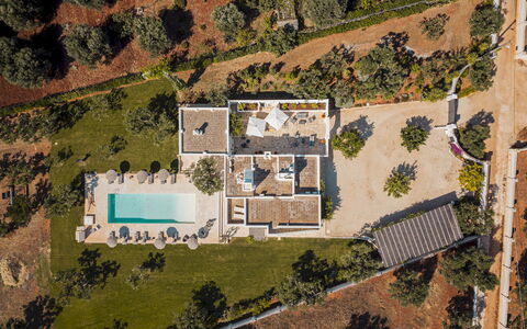 La Torre di Monsignore 12: Svømmepøl, Estate, Luftfotografering, Landscaping, Design, Fugleperspektiv, Villa, Udvej, Mansion, Eco Hotel