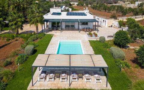 Villa i Chiani 8: Svømmepøl, Udvej, Boligområde, Estate, Eco Hotel, Landscaping, Villa, Skygge, Hacienda, Design