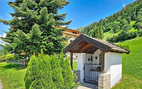 Arzl im Pitztal 15: Busk, Hus, Sommerhus, Lærk, Have, Landscaping, Dal, Evergreen