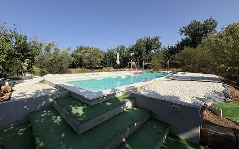 La Casa dei Melograni: Svømmepøl, Kompositmateriale, Have, Landscaping, Udvej, Backyard, Skygge, Design, Water Feature, Hacienda