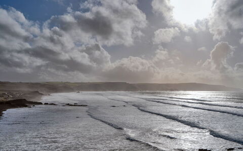 Gwelmor: Himmel, Blå, Vand, Sky, Horisont, Hav, Kyst, Coastal Og Oceaniske Landskabsformer, Rots