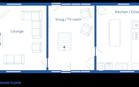 Mill Cottage, Great Houndbeare Farm: Stue, Design