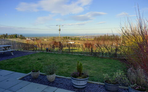 Hedd Wen Cottage: Himmel, Natur, Landskab, Sky, Busk, Land Lot, Morgen, Have, Sollys