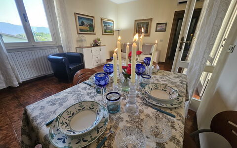 Alla Terrazza sul Fiume: Møbel, Bordservice, Bord, Dug, Spisestue, Indretning, Textile, Køkken & Spisebord, Serveware, Tallerkner