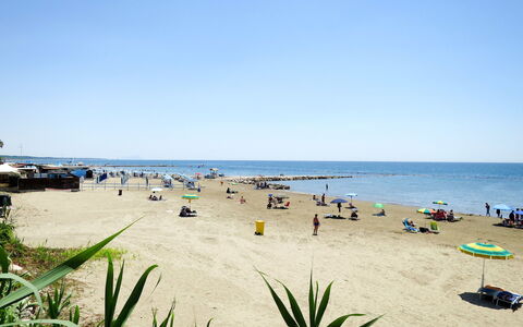 Il Giardino di Anzio: Himmel, Krop Af Vand, Strand, Horisont, Kyst, Sommer, Hav, Coastal Og Oceaniske Landskabsformer, Sand, Kyst