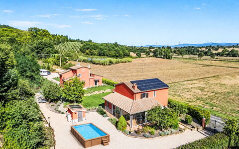 Red House: Sommerhus, Estate, Have, Stuehus, Svømmepøl, Landscaping, Eco Hotel, Backyard, Villa, Plantation