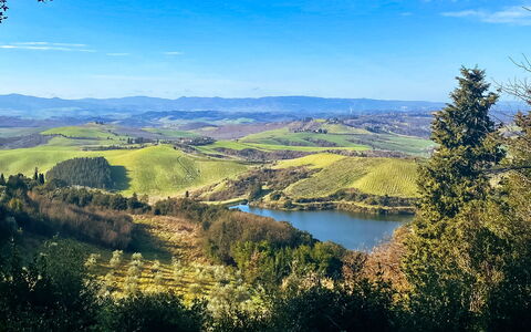 La Veduta - la Finestra su Castelfalfi: Bjergrige Landskabsformer, Natur, Naturligt Miljø, Naturlige Landskab, Bakke, Highland, Bjerg, Landskab, Økoregion, Tarn