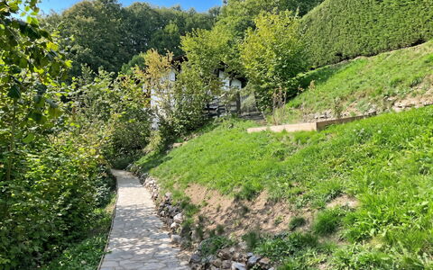 Chalet Scarbo: Grøn, Blad, Vegetationen, Naturlige Landskab, Busk, Have, Plantesamfund, Bunddække, Sti