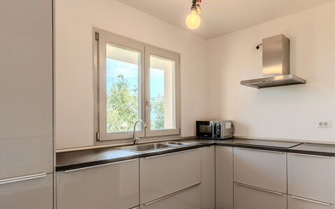 Casa Panoramica: Køkken, Countertop, Indretning, Køkken Apparat, Gulvbelægning, Cabinetry, Træ, Hjem, Større Bandage, Etage