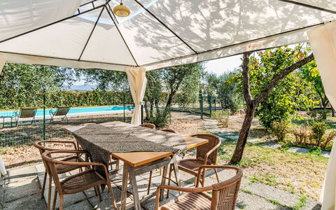 Podere degli Ulivi: Svømmepøl, Udendørs Møbler, Have, Møbel, Udvej, Skygge, Eco Hotel, Backyard, Fritid, Stol