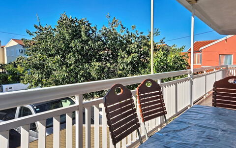 Vodice 603: Veranda, Altan, Hegn, Skygge, Gelænder, Dæk, Baluster, Udendørs Møbler, Home Fencing, Stueplante