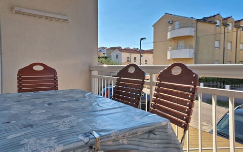 Vodice 603: Lejlighed, Altan, Ejerlejlighed, Udendørs Møbler, Hegn, Veranda