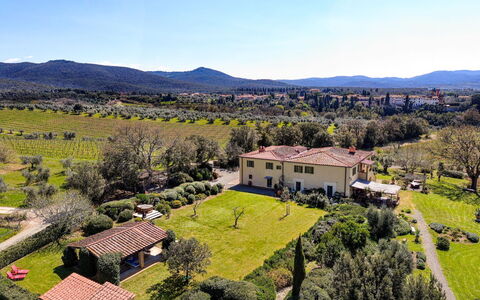 Villa Monte, Bolgheri: Landskab, Landdistrikt, Hus, Land Lot, Almindeligt, Græs-, Menneskelig Bosættelse, Estate, Landsby