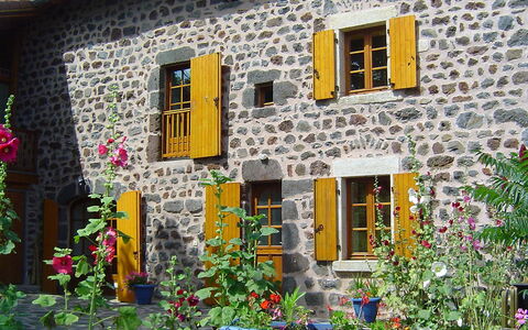 Ferme: Hus, Gul, Bygning, Kvarter, Facade, Væg, Vindue, Blomst, Hjem, Ejendom