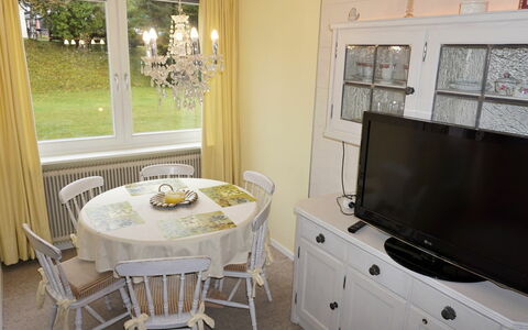Seefeld in Tirol 170: Møbel, Cabinetry, Bord, Television, Stol, Træ, Indretning, Fjernsyn, Bordservice, Stue
