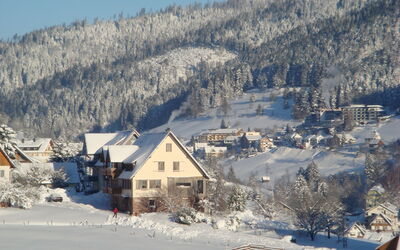 Baiersbronn 200: Himmel, Sne, Daytime, Ejendom, Bjerg, Natur, Hældning, Hus, Træ, Fryser