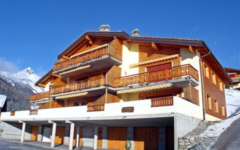 Ovronnaz 190: Ejendom, Hus, Vinter, Arkitektur, Bygning, Sne, Ejendom, Himmel, Bjerg, Skisportssted