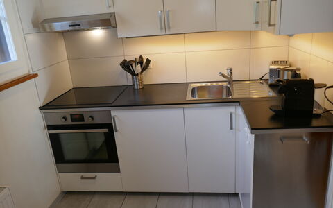 Chalet Anna: Cabinetry, Køkkenvask, Ejendom, Countertop, Komfur, Køkken Apparat, Håndvask, Køkken, Husholdningsapparat, Cooktop
