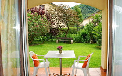 Feriebolig:&nbsp;Residenza Parcolago Apt 018 mit Garten 100.29