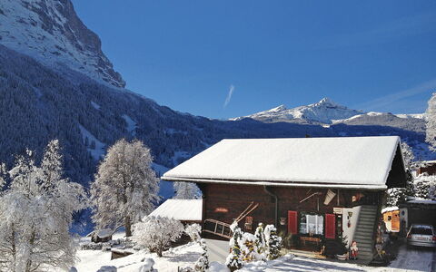 Grindelwald 255: Himmel, Ejendom, Bjerg, Sne, Hældning, Bygning, Glacial Landskabsform, Fryser, Hus, Landskab