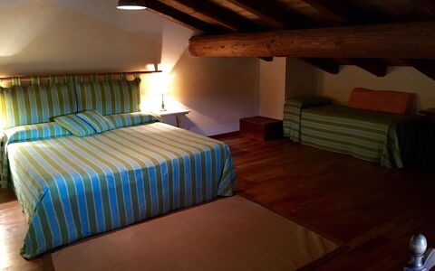 La Cenerara: Soveværelse, Værelse, Seng, Møbel, Ejendom, Attic, Bygning, Indretning, Suite, Hus