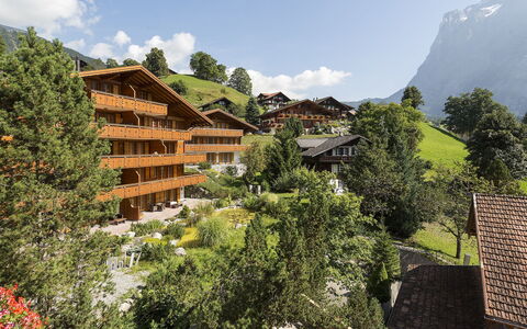 Grindelwald 260: Sky, Himmel, Bygning, Bjerg, Naturlige Landskab, Plante, Træ, Urban Design, Træ, Bjergrige Landskabsformer