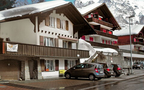 Grindelwald 104: Bil, Himmel, Ejendom, Sne, Vindue, Køretøj, Bjerg, Bygning