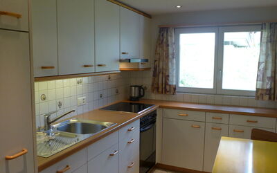 Strassscheuer 104.1: Cabinetry, Køkkenvask, Tap, Håndvask, Countertop, Ejendom, Køkken, Skuffe, Bygning, Træ