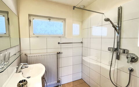 Sonnenbühl: Sanitærarmatur, Badeværelse, Gulvbelægning, Indretning, Etage, Vvs, Bruser, Tap, Loft, Værelse