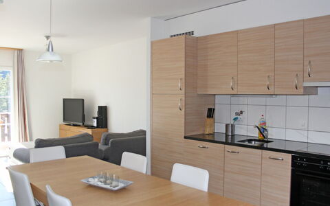 Moléson-Sur-Gruyères 400: Bord, Møbel, Køkkenvask, Cabinetry, Håndvask, Bygning, Stol, Countertop, Træ, Belysning