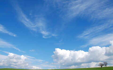 Sweet Maremma: Himmel, Græs-, Sky, Daytime, Blå, Naturlige Landskab, Grøn, Natur, Pasture, Cumulus