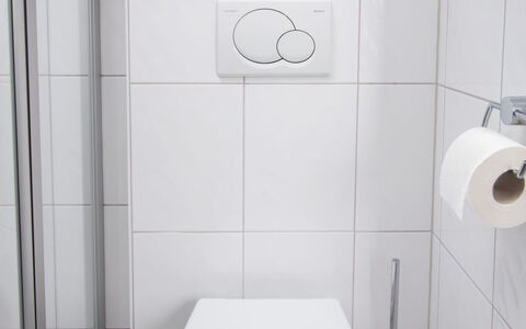 Achtern Diek 24: Ejendom, Toiletbræt, Hvid, Toilet, Badeværelse, Produkt, Purple, Sort, Sanitærarmatur
